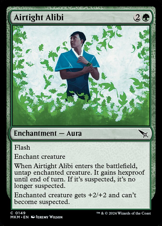 Airtight Alibi – Common Magic: The Gathering card from Murders at Karlov Manor (#149)