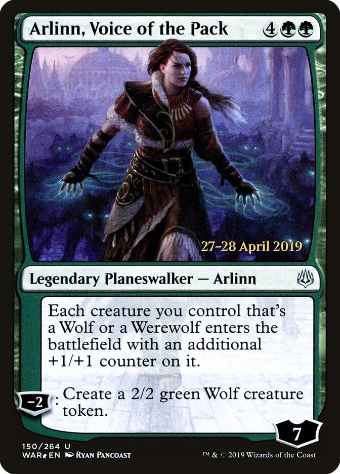 Arlinn, Voice of the Pack – Uncommon Magic: The Gathering card from War of the Spark Promos (#150s)