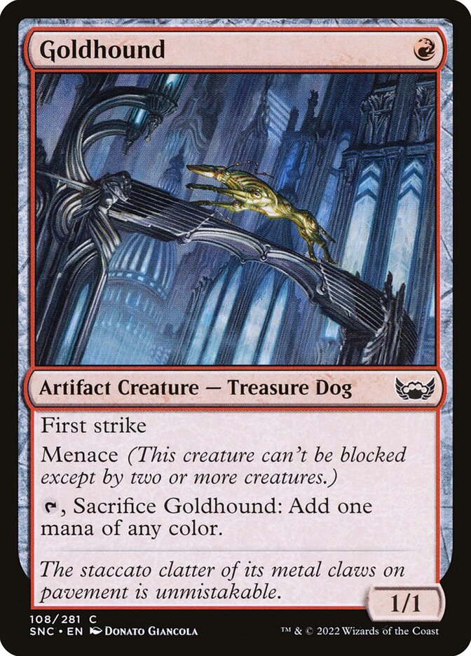 Goldhound – Common Magic: The Gathering card from Streets of New Capenna (#108)