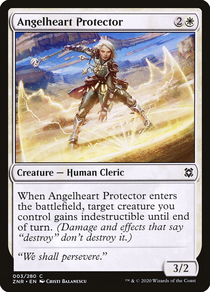 Angelheart Protector – Common Magic: The Gathering card from Zendikar Rising (#3)