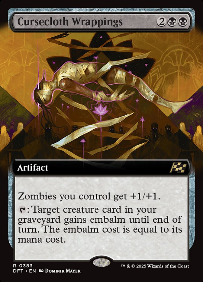 Cursecloth Wrappings – Rare Magic: The Gathering card from Aetherdrift (#383)
