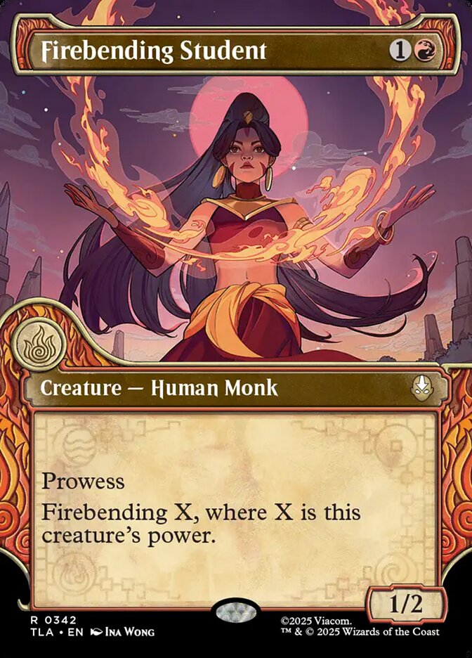 Firebending Student – Rare Magic: The Gathering card from Avatar: The Last Airbender (#342)