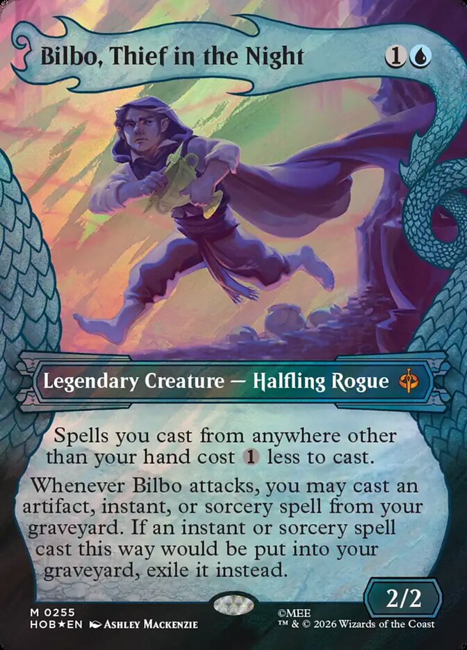 Bilbo, Thief in the Night – Mythic Magic: The Gathering card from The Hobbit (#255)