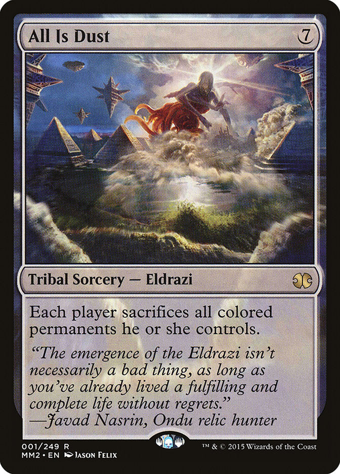 All Is Dust – Rare Magic: The Gathering card from Modern Masters 2015 (#1)