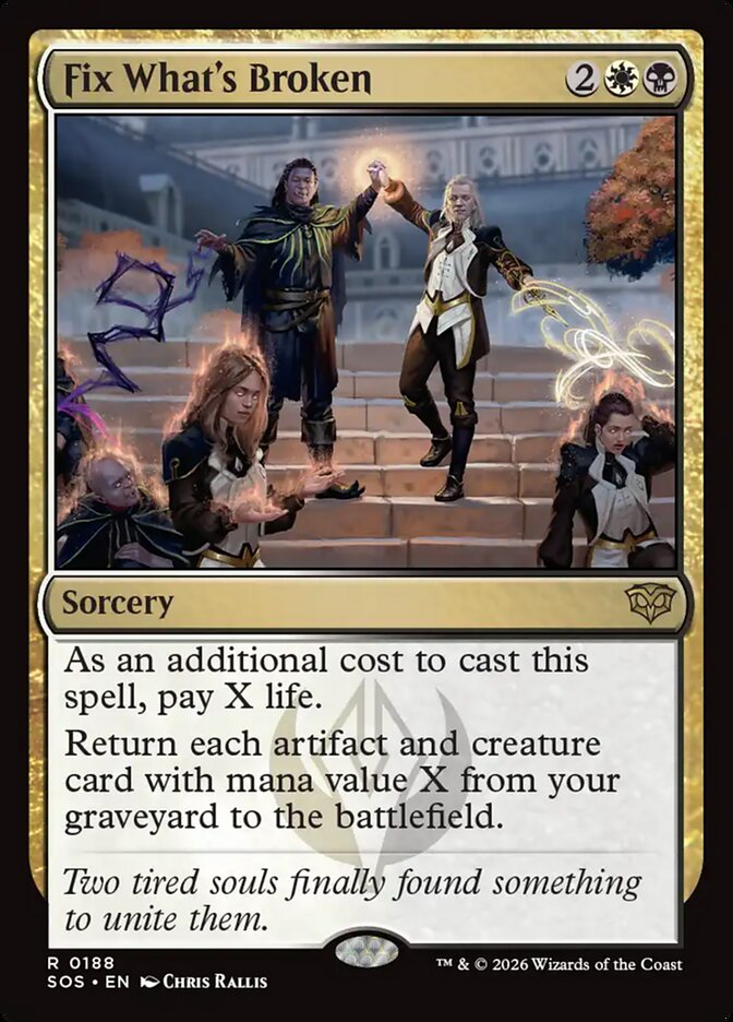 Fix What's Broken – Rare Magic: The Gathering card from Secrets of Strixhaven (#188)
