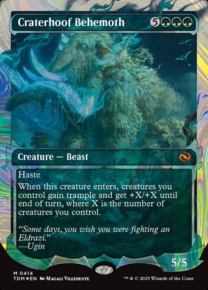 Craterhoof Behemoth – Mythic Magic: The Gathering card from Tarkir: Dragonstorm (#414)