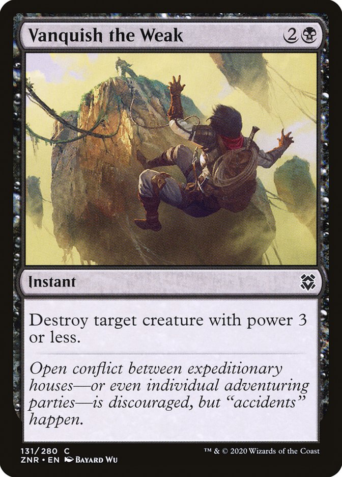 Vanquish the Weak – Common Magic: The Gathering card from Zendikar Rising (#131)