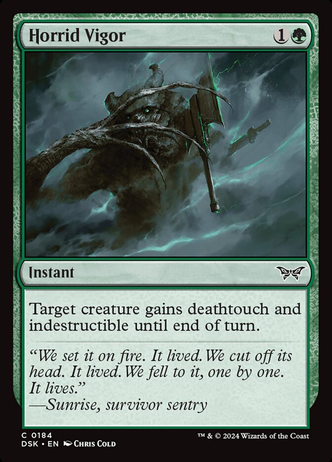 Horrid Vigor – Common Magic: The Gathering card from Duskmourn: House of Horror (#184)