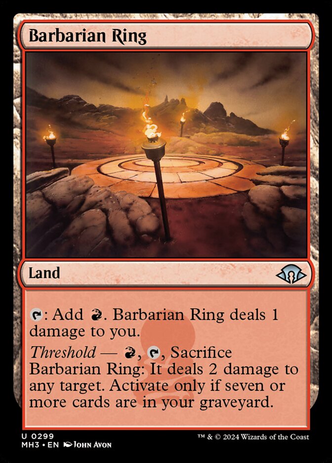 Barbarian Ring – Uncommon Magic: The Gathering card from Modern Horizons 3 (#299)