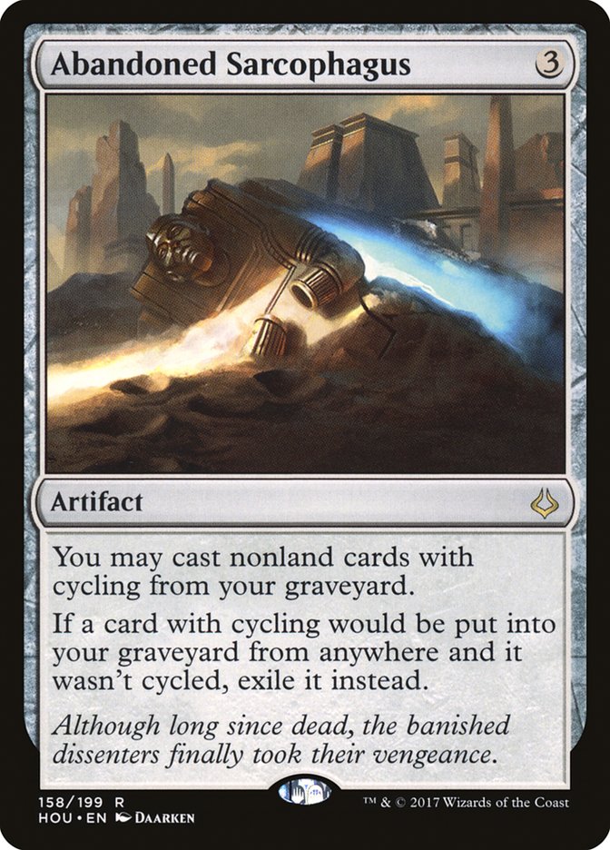 Abandoned Sarcophagus – Rare Magic: The Gathering card from Hour of Devastation (#158)