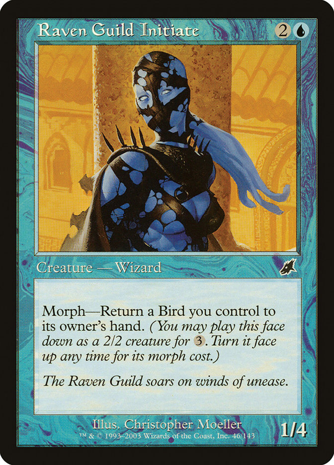 Raven Guild Initiate – Common Magic: The Gathering card from Scourge (#46)