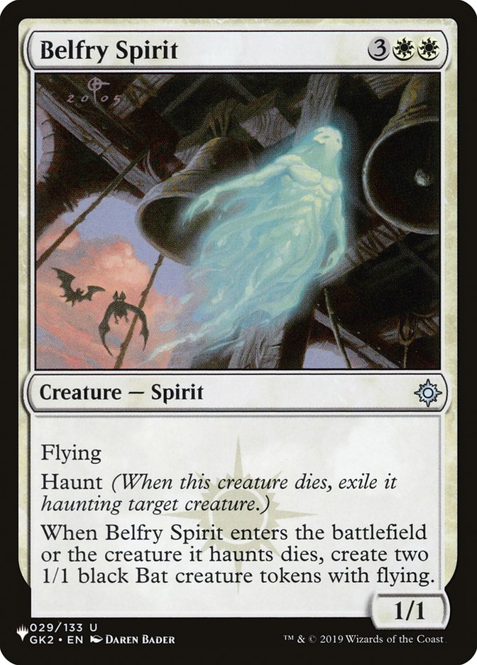 Belfry Spirit – Uncommon Magic: The Gathering card from The List (#GK2-29)