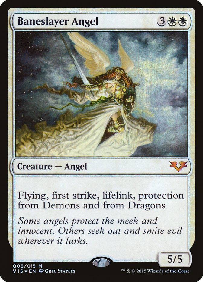 Baneslayer Angel – Mythic Magic: The Gathering card from From the Vault: Angels (#6)