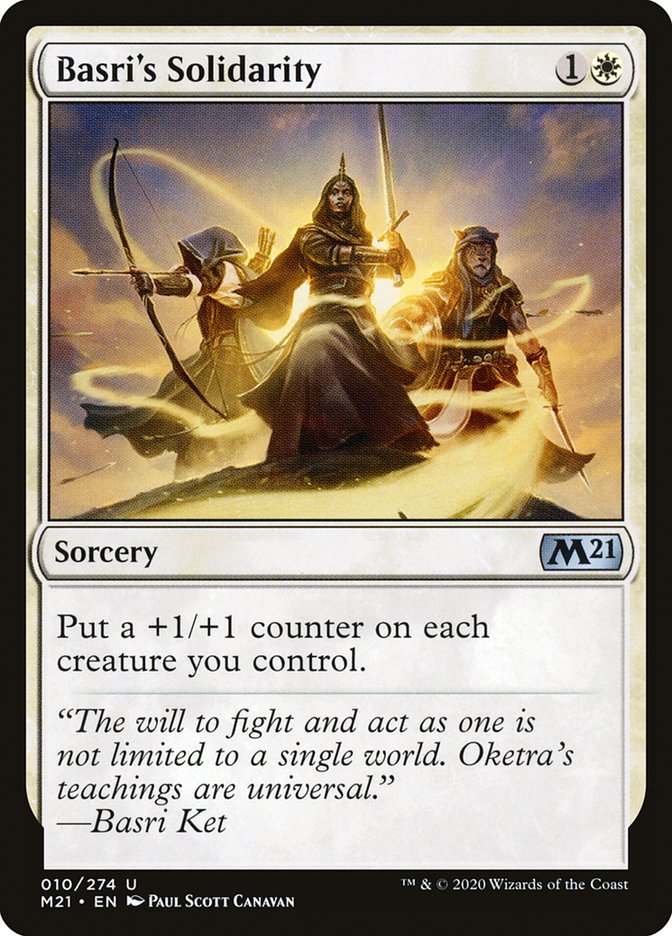 Basri's Solidarity – Uncommon Magic: The Gathering card from Core Set 2021 (#10)
