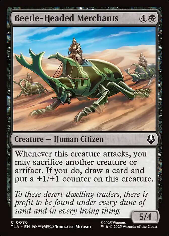 Beetle-Headed Merchants – Common Magic: The Gathering card from Avatar: The Last Airbender (#86)