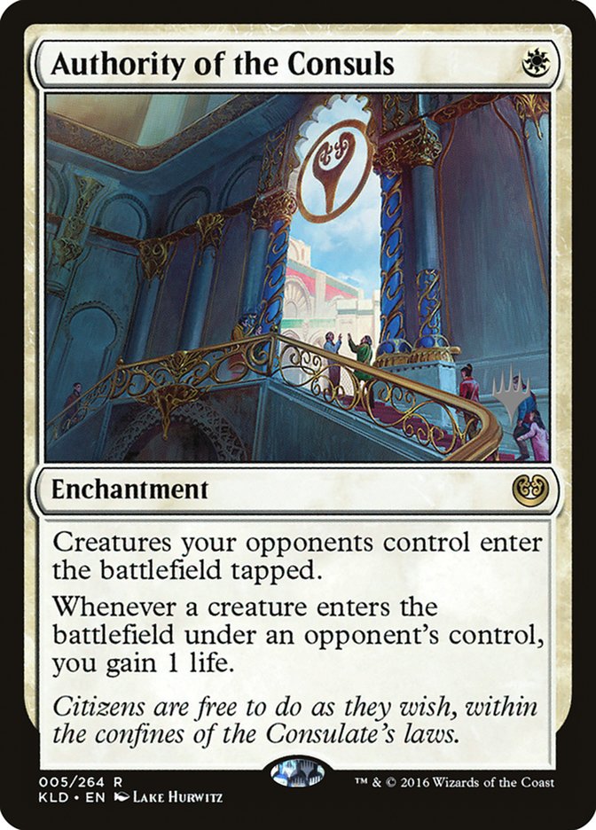 Authority of the Consuls – Rare Magic: The Gathering card from Kaladesh Promos (#5p)