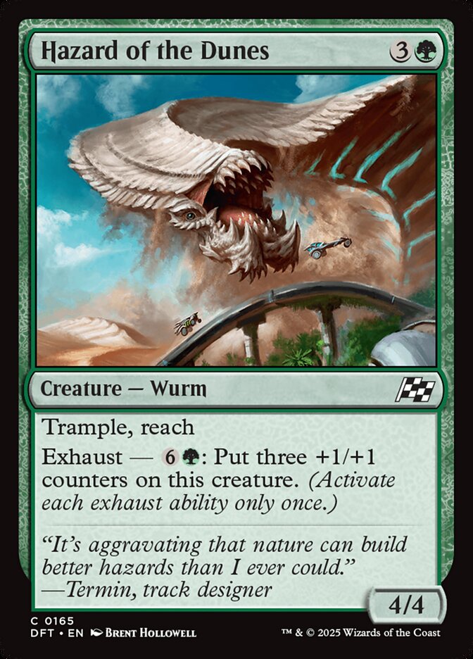 Hazard of the Dunes – Common Magic: The Gathering card from Aetherdrift (#165)