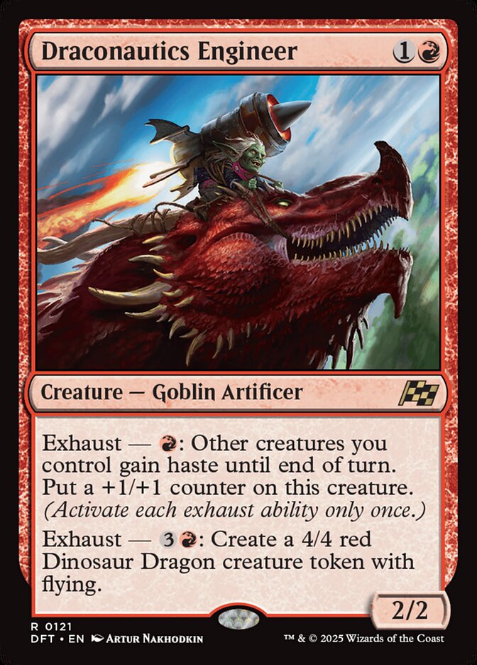 Draconautics Engineer – Rare Magic: The Gathering card from Aetherdrift (#121)