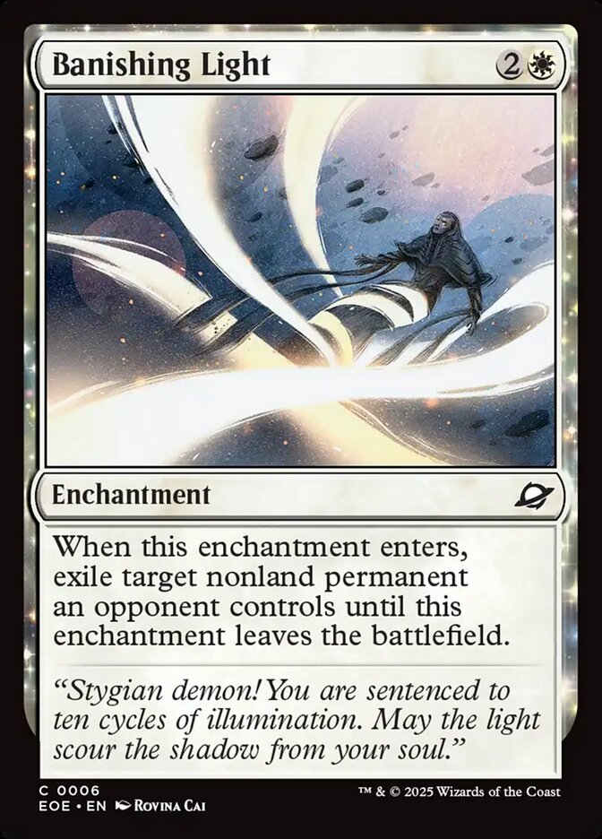 Banishing Light – Common Magic: The Gathering card from Edge of Eternities (#6)