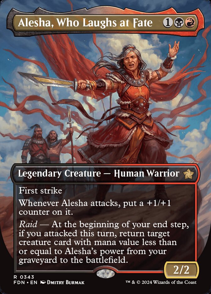Alesha, Who Laughs at Fate – Rare Magic: The Gathering card from Foundations (#343)