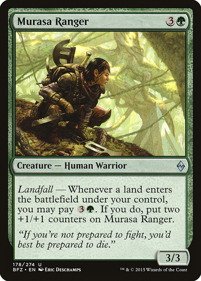 Murasa Ranger – Uncommon Magic: The Gathering card from Battle for Zendikar (#178)