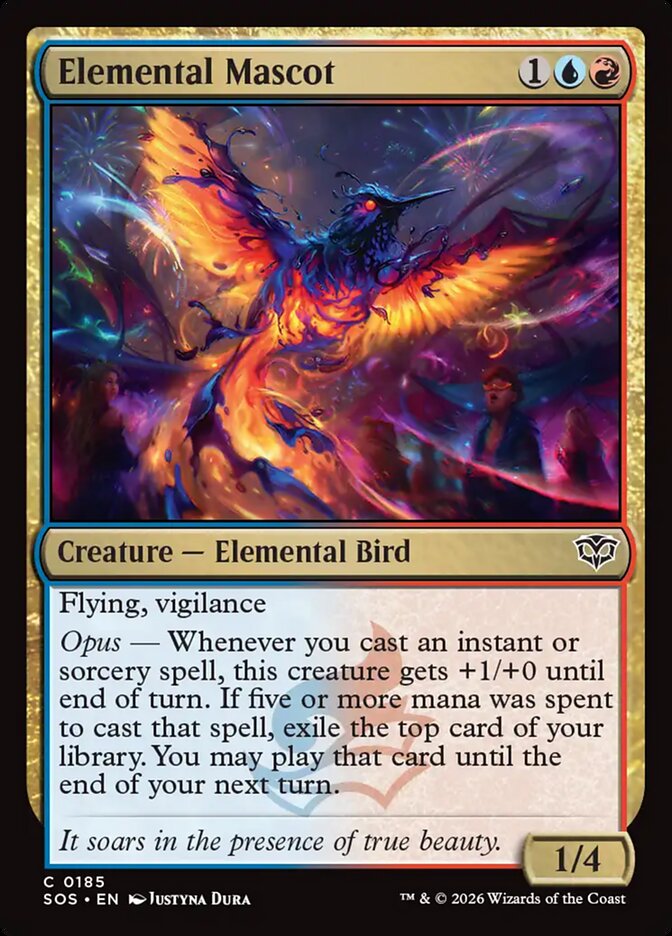 Elemental Mascot – Common Magic: The Gathering card from Secrets of Strixhaven (#185)