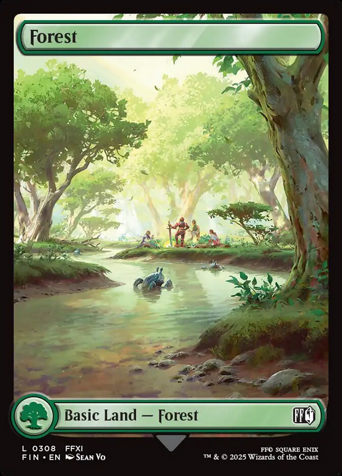 Forest – Common Magic: The Gathering card from Final Fantasy (#308)