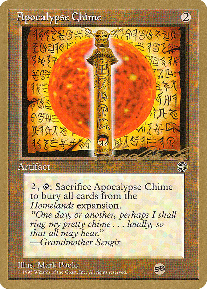 Apocalypse Chime – Rare Magic: The Gathering card from Pro Tour Collector Set (#ll101sb)