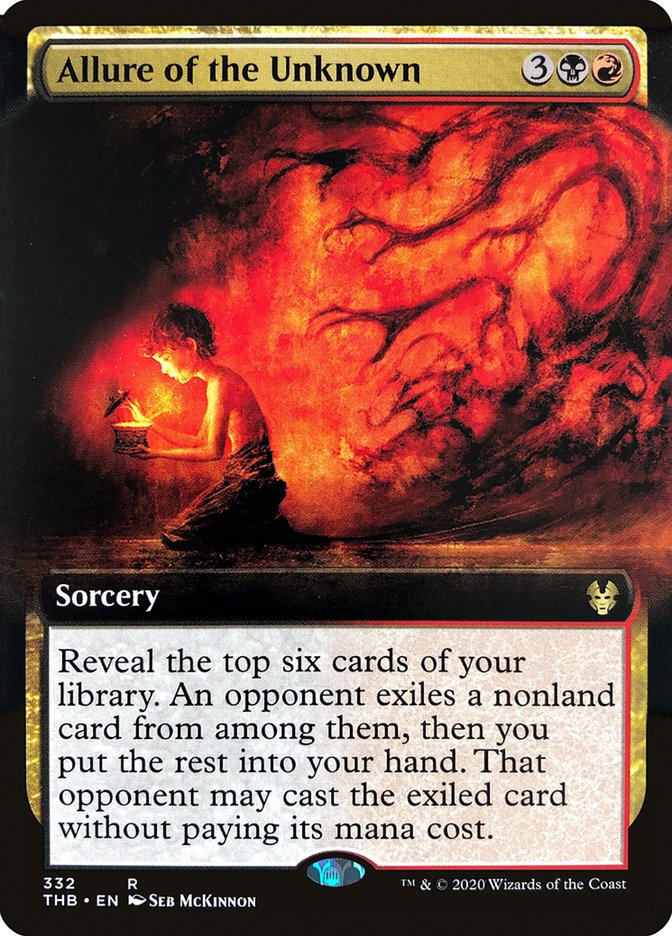 Allure of the Unknown – Rare Magic: The Gathering card from Theros Beyond Death (#332)