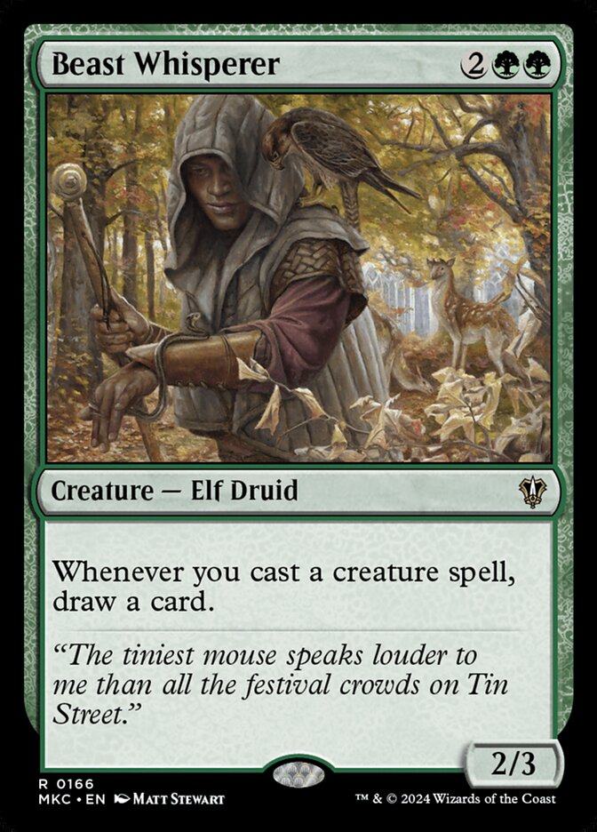 Beast Whisperer – Rare Magic: The Gathering card from Murders at Karlov Manor Commander (#166)