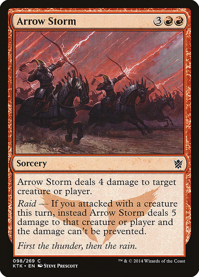 Arrow Storm – Common Magic: The Gathering card from Khans of Tarkir (#98)