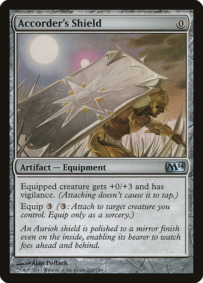 Accorder's Shield – Uncommon Magic: The Gathering card from Magic 2014 (#204)