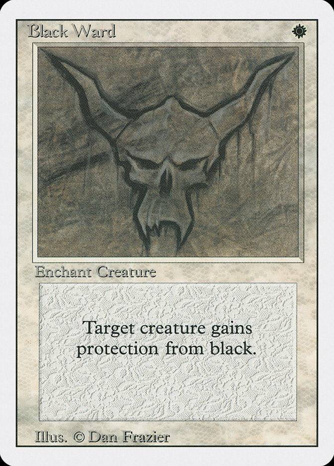 Black Ward – Uncommon Magic: The Gathering card from Revised Edition (#5)