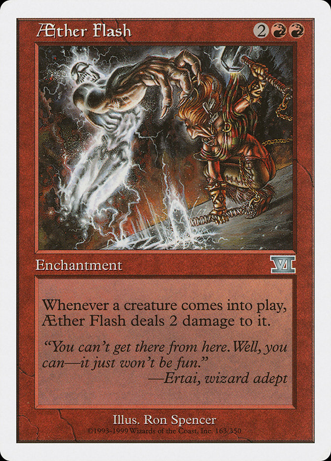 Aether Flash – Uncommon Magic: The Gathering card from Classic Sixth Edition (#163)
