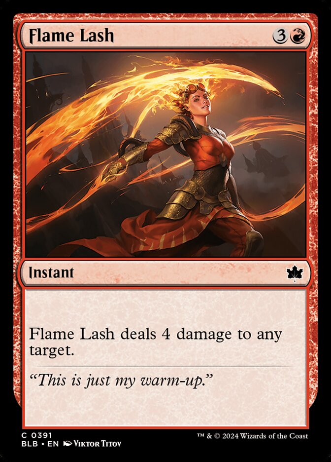 Flame Lash – Common Magic: The Gathering card from Bloomburrow (#391)