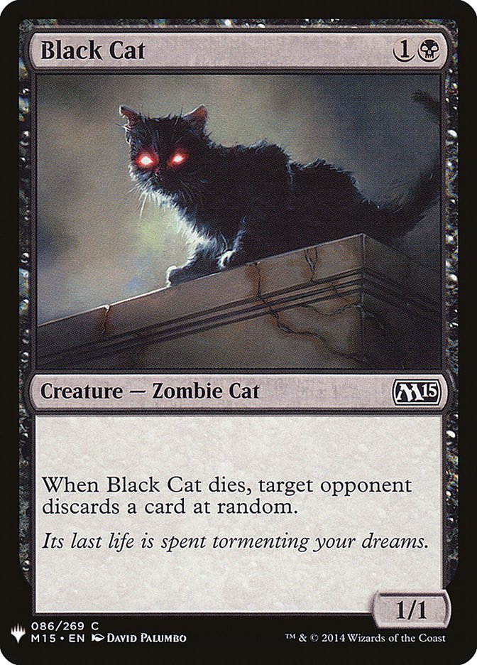 Black Cat – Common Magic: The Gathering card from The List (#M15-86)