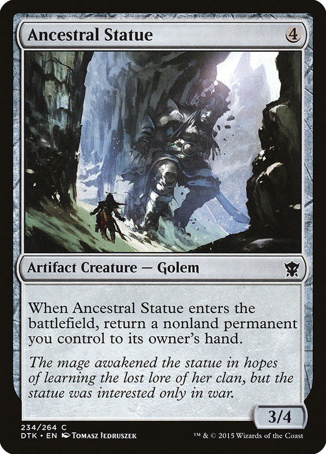 Ancestral Statue – Common Magic: The Gathering card from Dragons of Tarkir (#234)
