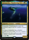 Arixmethes, Slumbering Isle – Rare Magic: The Gathering card from Commander 2018 (#38)