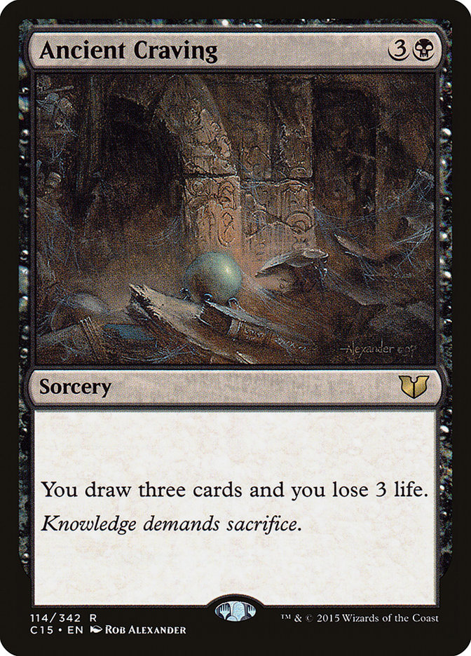 Ancient Craving – Rare Magic: The Gathering card from Commander 2015 (#114)