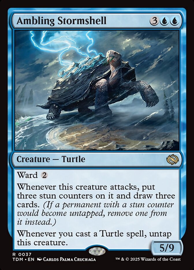 Ambling Stormshell – Rare Magic: The Gathering card from Tarkir: Dragonstorm (#37)
