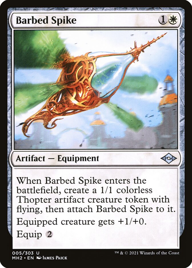 Barbed Spike – Uncommon Magic: The Gathering card from Modern Horizons 2 (#5)