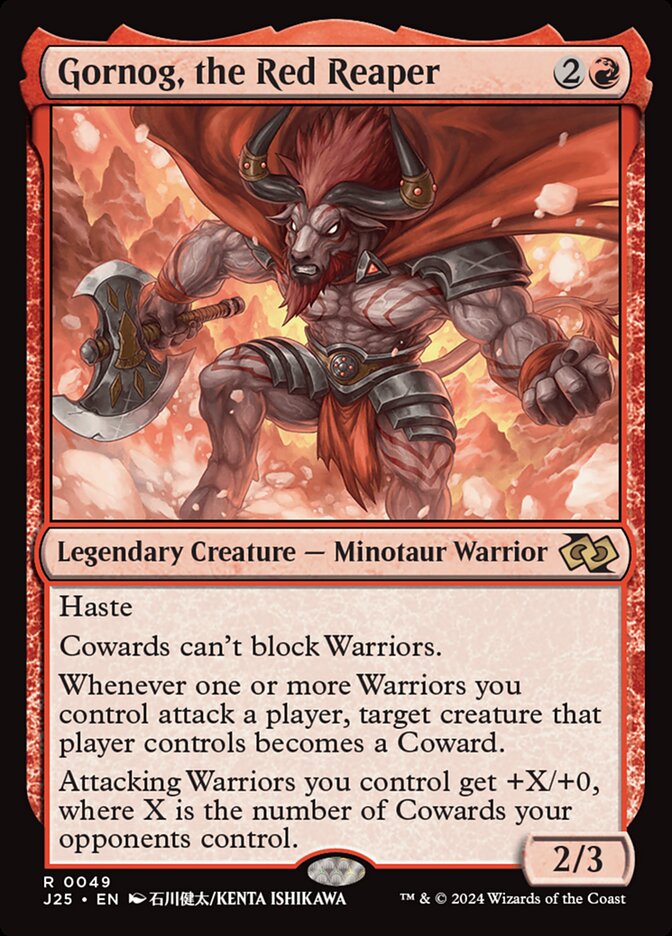 Gornog, the Red Reaper – Rare Magic: The Gathering card from Foundations Jumpstart (#49)