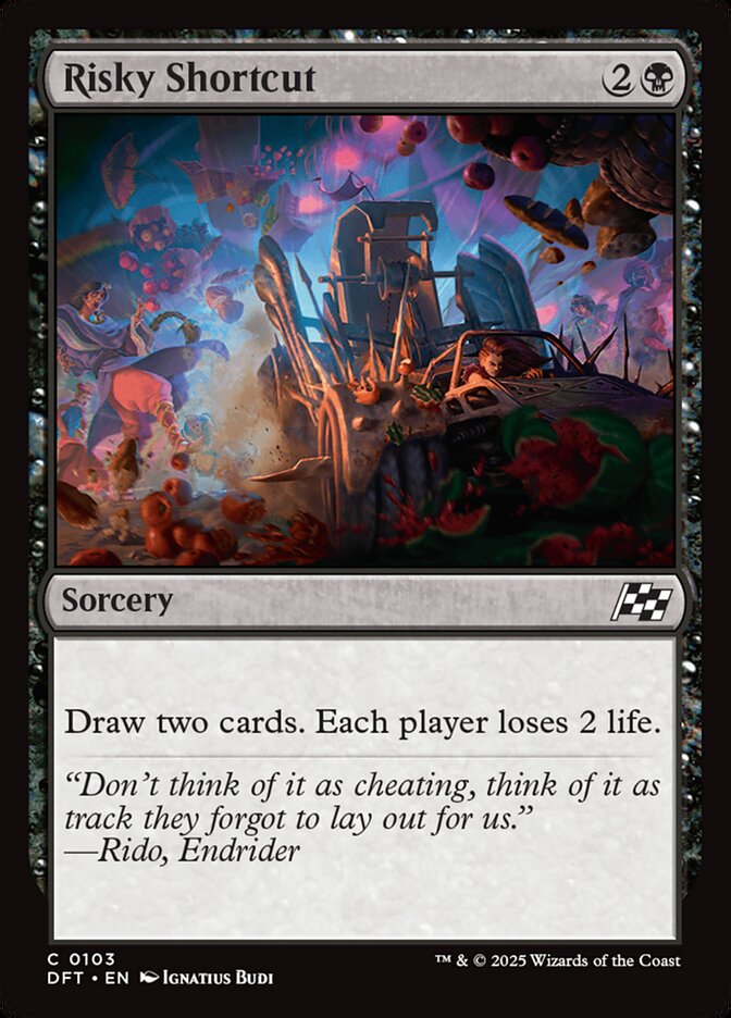 Risky Shortcut – Common Magic: The Gathering card from Aetherdrift (#103)