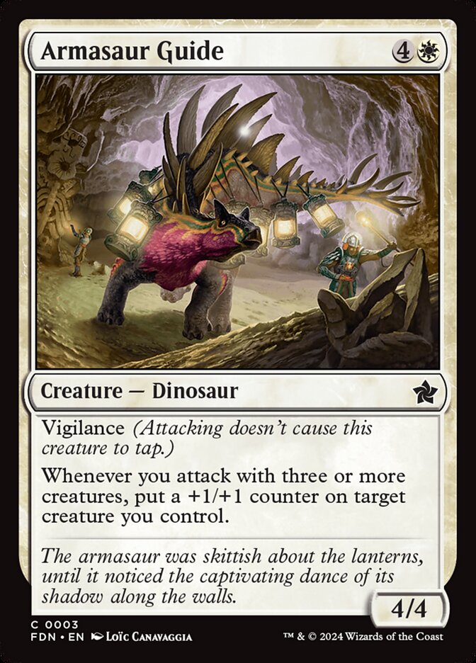 Armasaur Guide – Common Magic: The Gathering card from Foundations (#3)
