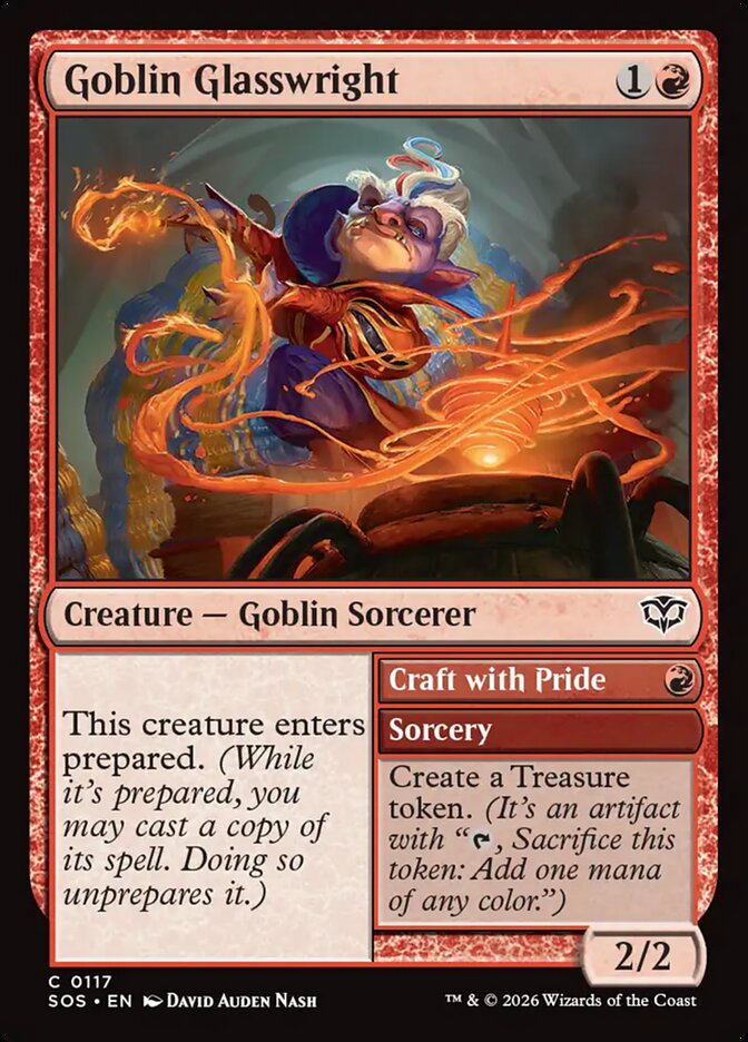 Goblin Glasswright // Craft with Pride – Common Magic: The Gathering card from Secrets of Strixhaven (#117)