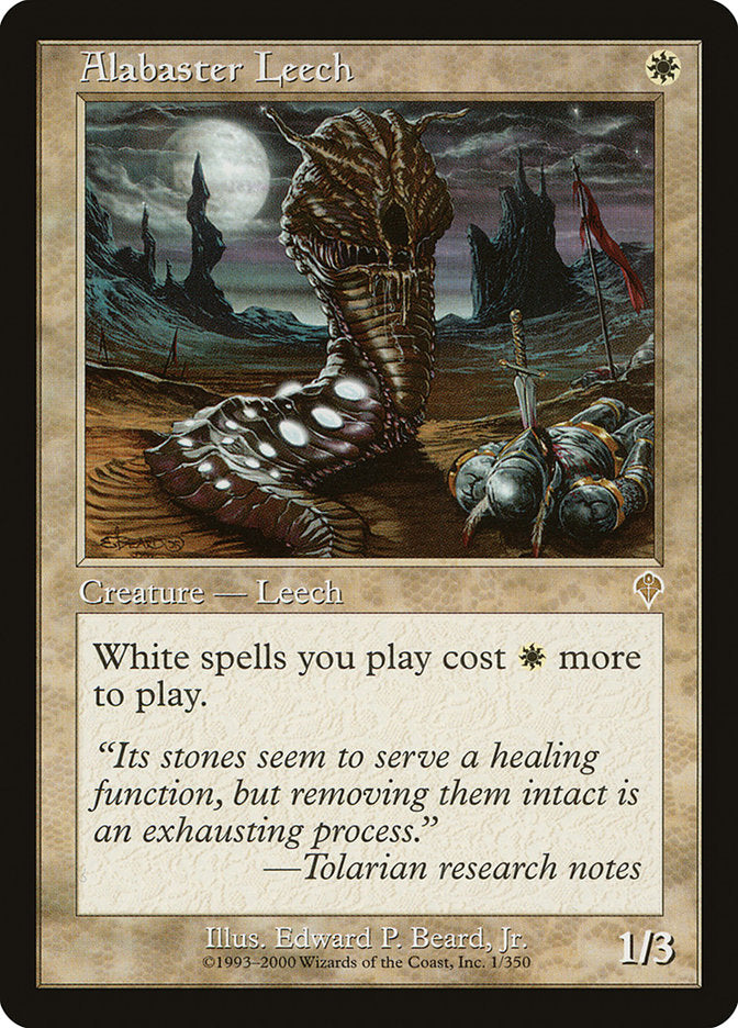 Alabaster Leech – Rare Magic: The Gathering card from Invasion (#1)