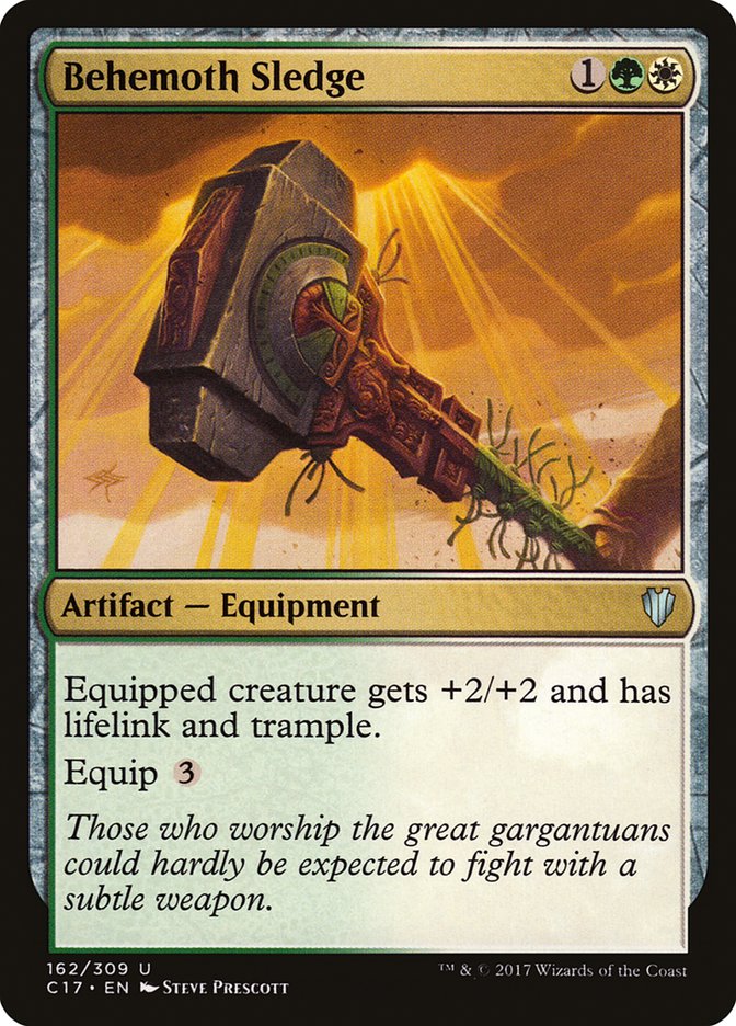 Behemoth Sledge – Uncommon Magic: The Gathering card from Commander 2017 (#162)