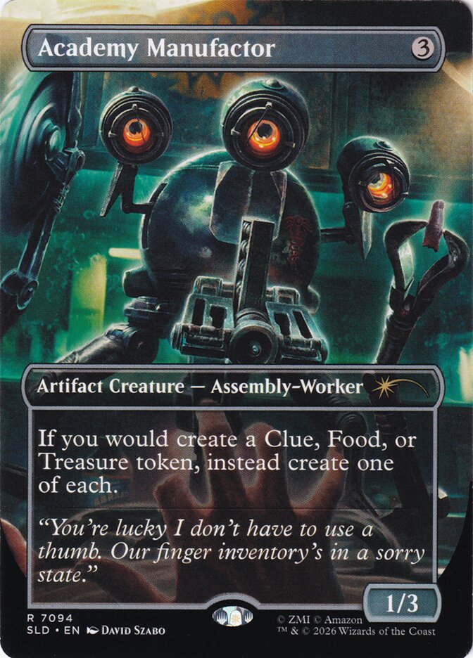 Academy Manufactor – Rare Magic: The Gathering card from Secret Lair Drop (#7094)