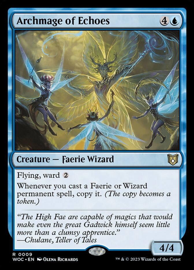 Archmage of Echoes – Rare Magic: The Gathering card from Wilds of Eldraine Commander (#9)