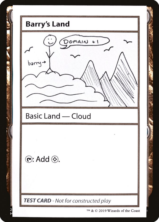 Barry's Land – Rare Magic: The Gathering card from Mystery Booster Playtest Cards 2021 (#113)